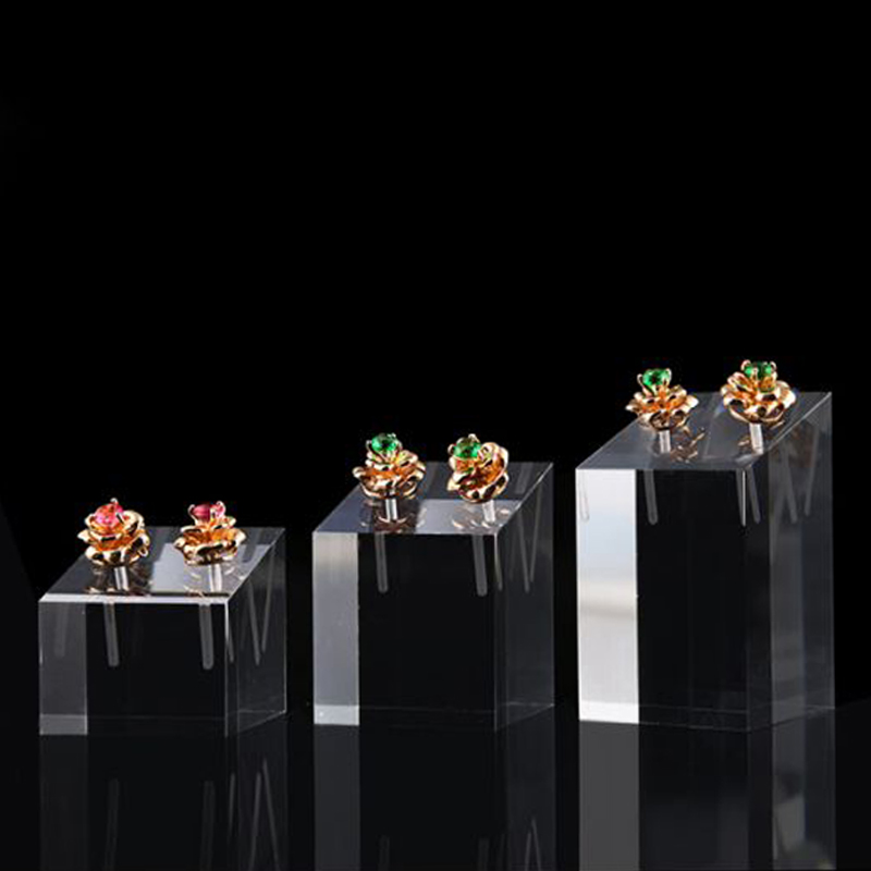 Body Jewelry Display - Présentoir carré en acrylique transparent pour