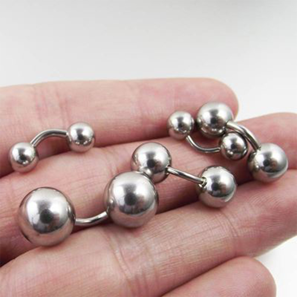 Nipple Bar Curved - Piercing pour le ventre, 1 pièce,