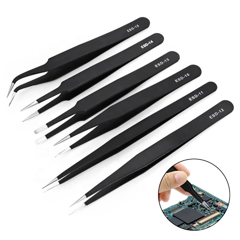 Body Jewelry Tool - Pincettes de précision antistatiques en acier