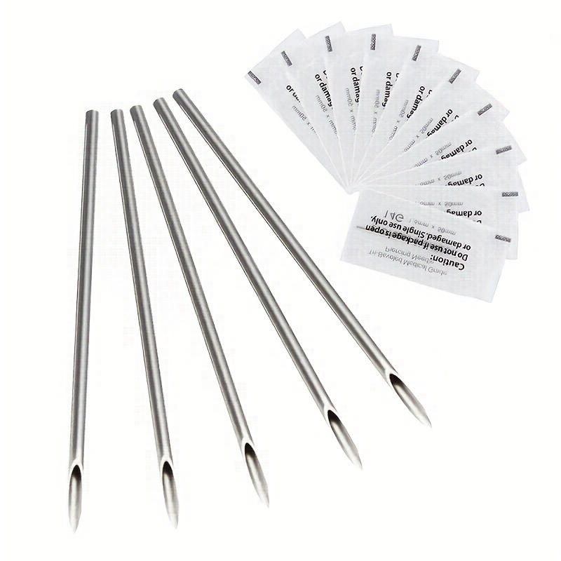 Body Jewelry Tool - Aiguille de perçage stérile jetable en