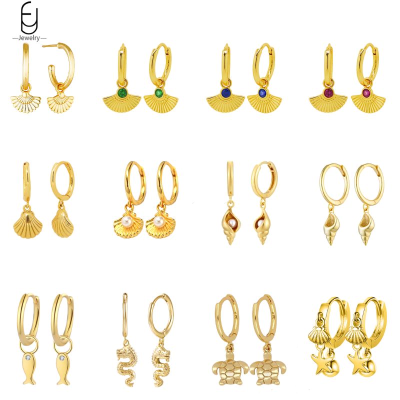 Conch Earring Hoop - Boucles d'oreilles en argent Sterling 925
