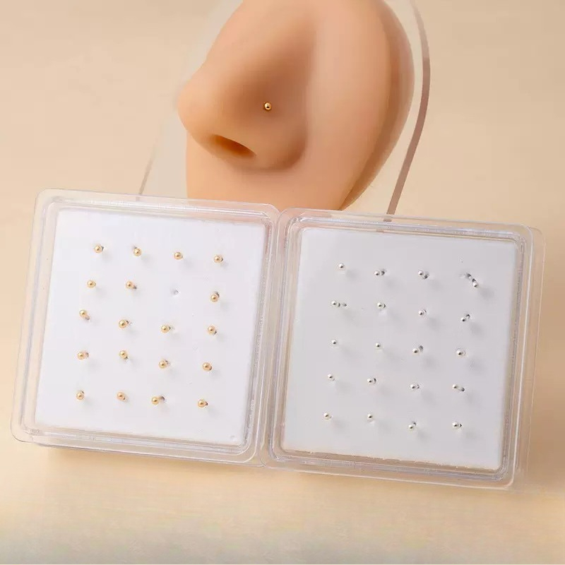 Body Jewelry Storage - Boîte à bijoux en argent, clous