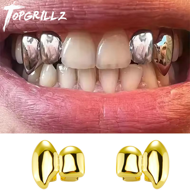 Body Jewelry Tool - TOPGRILLZ Vampire bricolage Double crocs Grillz