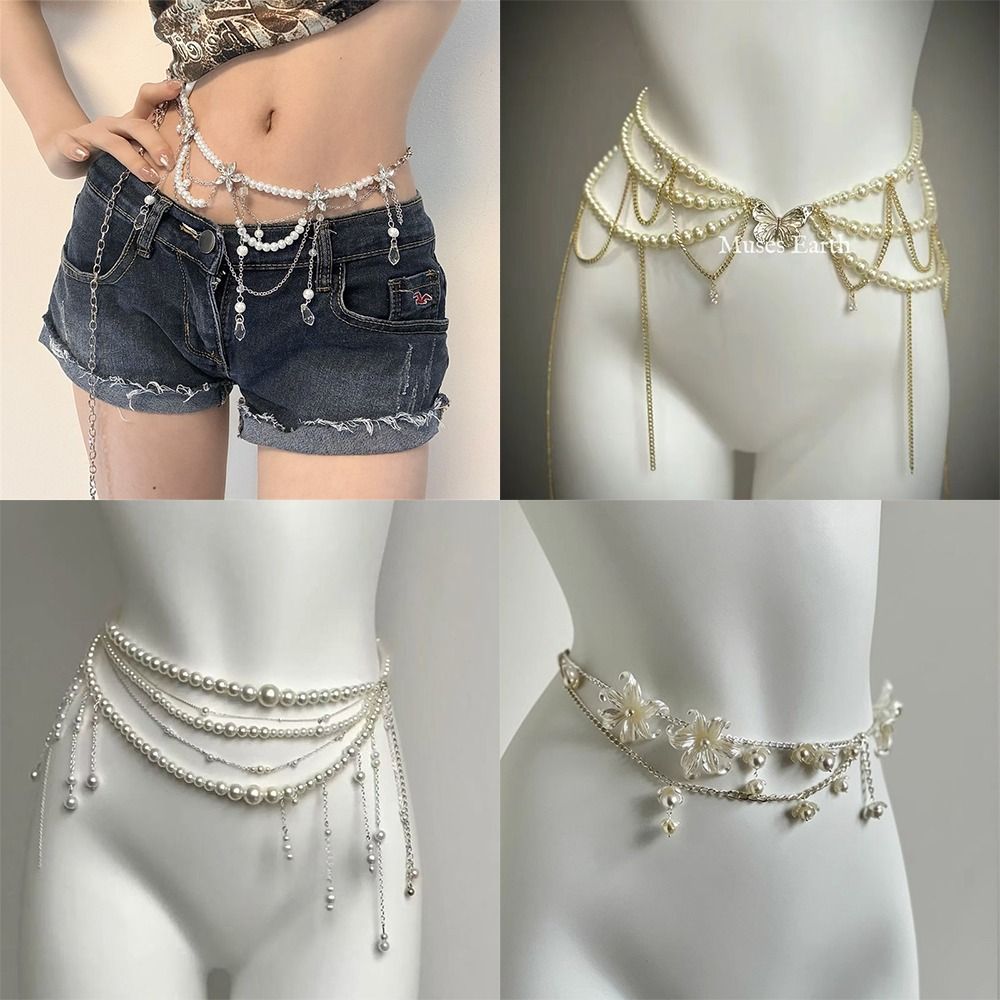 Body Jewelry Helix - Chaînes de taille en perles élégantes