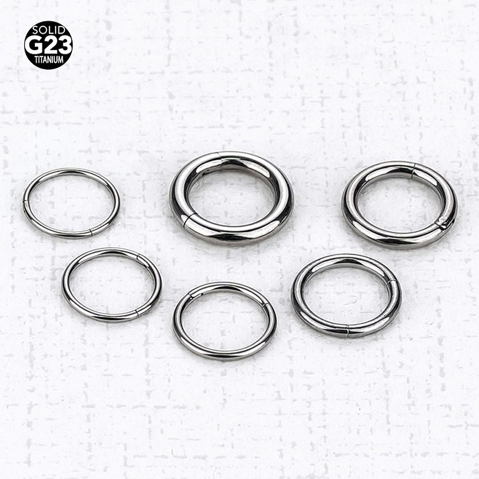 Body Jewelry Nipple Rings - Anneau de Segment articulé en titane