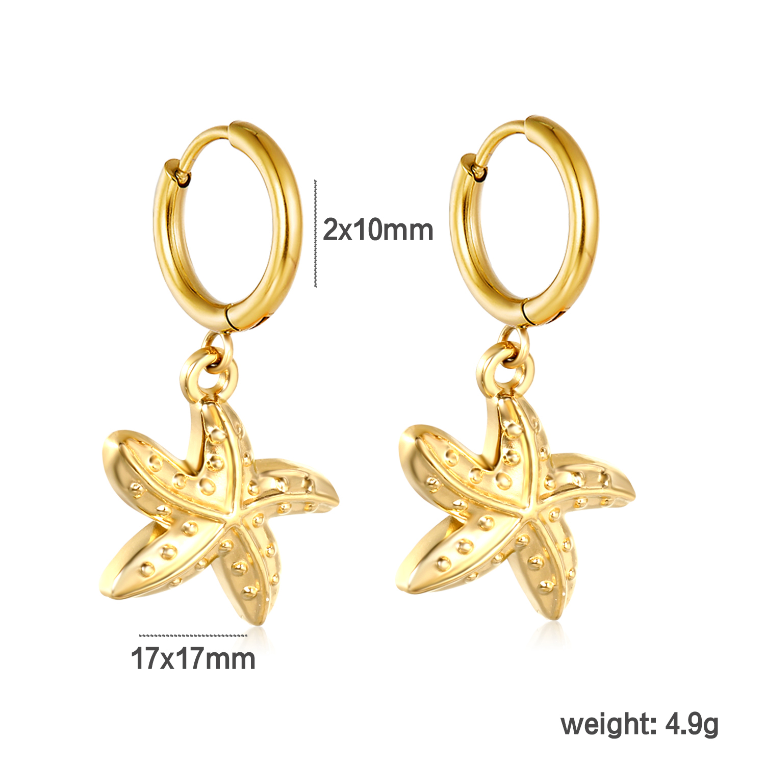 LUXUSTEEL Boucles d'oreilles p - Conch Earring Hoop avis et prix
