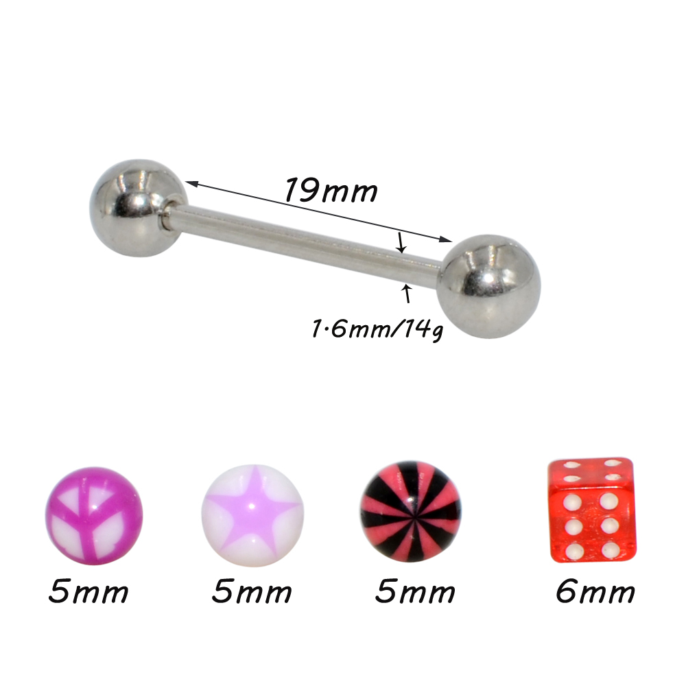 1 ensemble (5 pièces) barre en - Body Jewelry Nipple Rings avis et prix