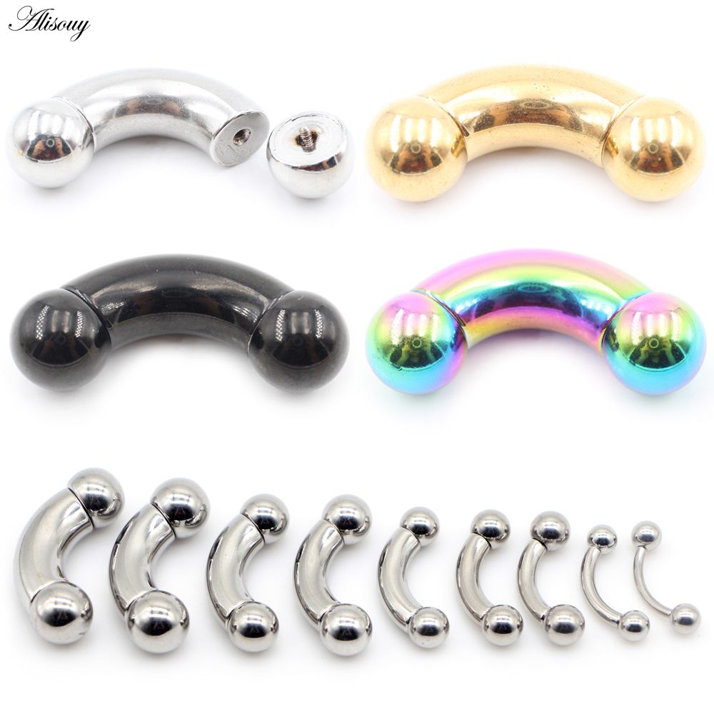 Alisouy 1 pièce Acier inoxydab - Nipple Bar Curved avis et prix