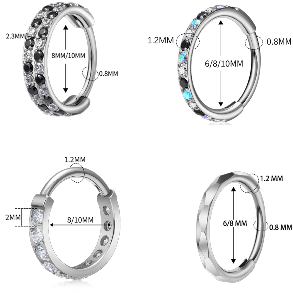 Anneau segmenté à charnière en - Conch Earring Hoop avis et prix