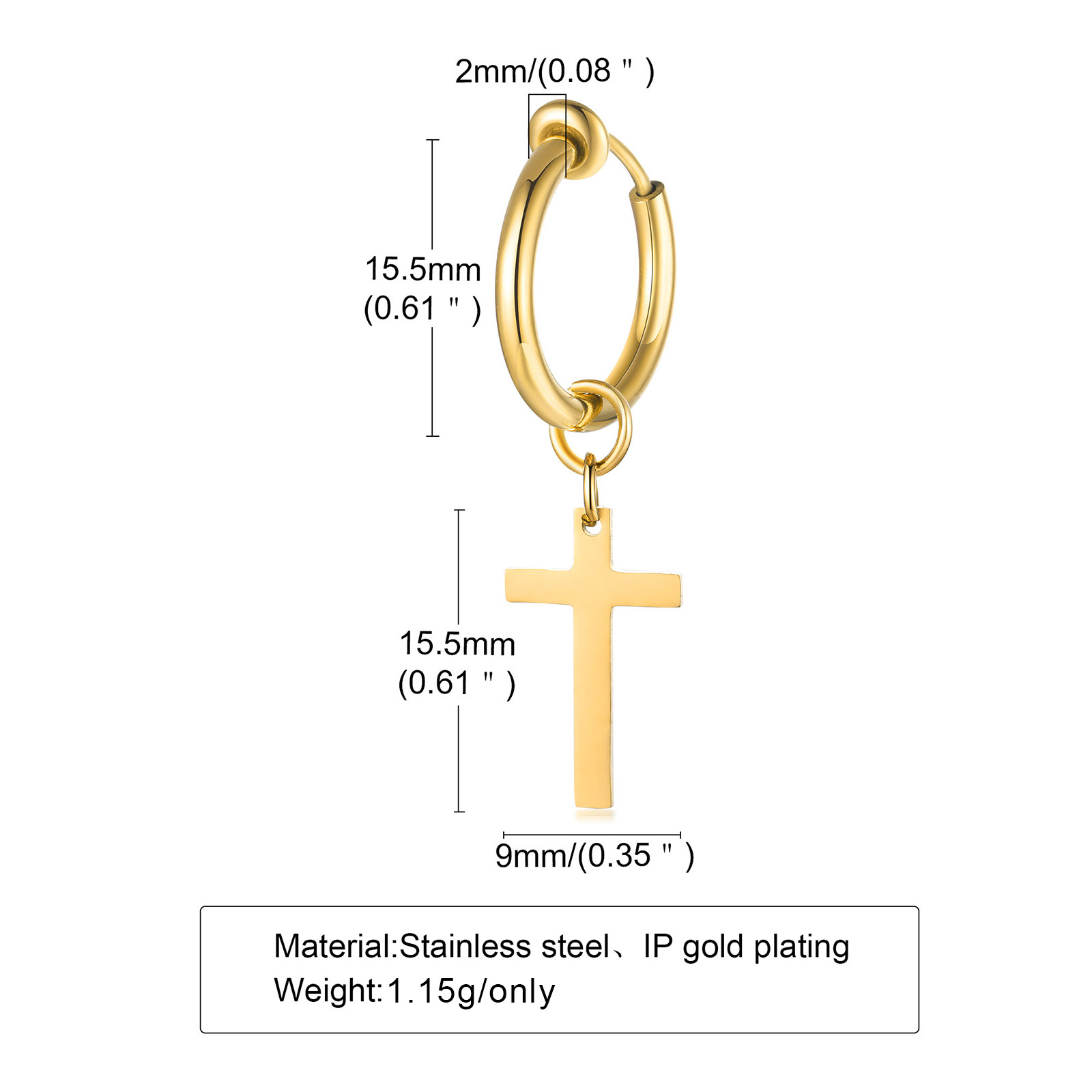 Boucles d'oreilles croisées po - Conch Earring Hoop avis et prix