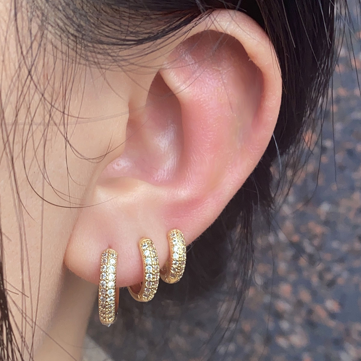 Boucles d'Oreilles Double Nucl - Conch Earring Hoop avis et prix