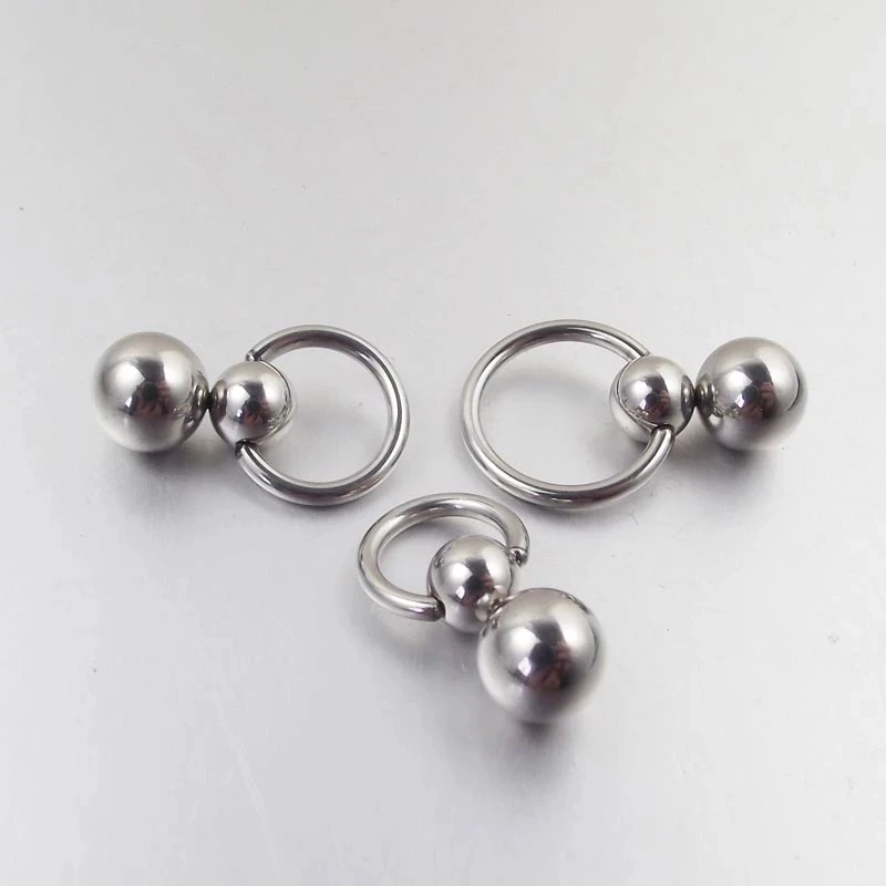 Anneau de gourde à double boul - Nipple Bar Curved avis et prix