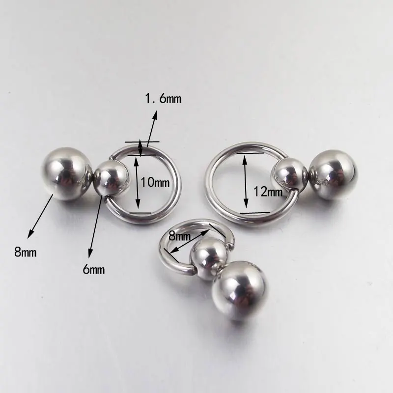Anneau de gourde à double boul - Nipple Bar Curved avis et prix
