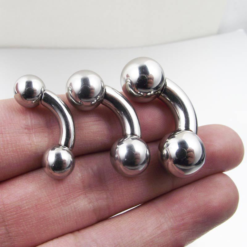 Gels incurvés en acier inoxyda - Nipple Bar Curved avis et prix