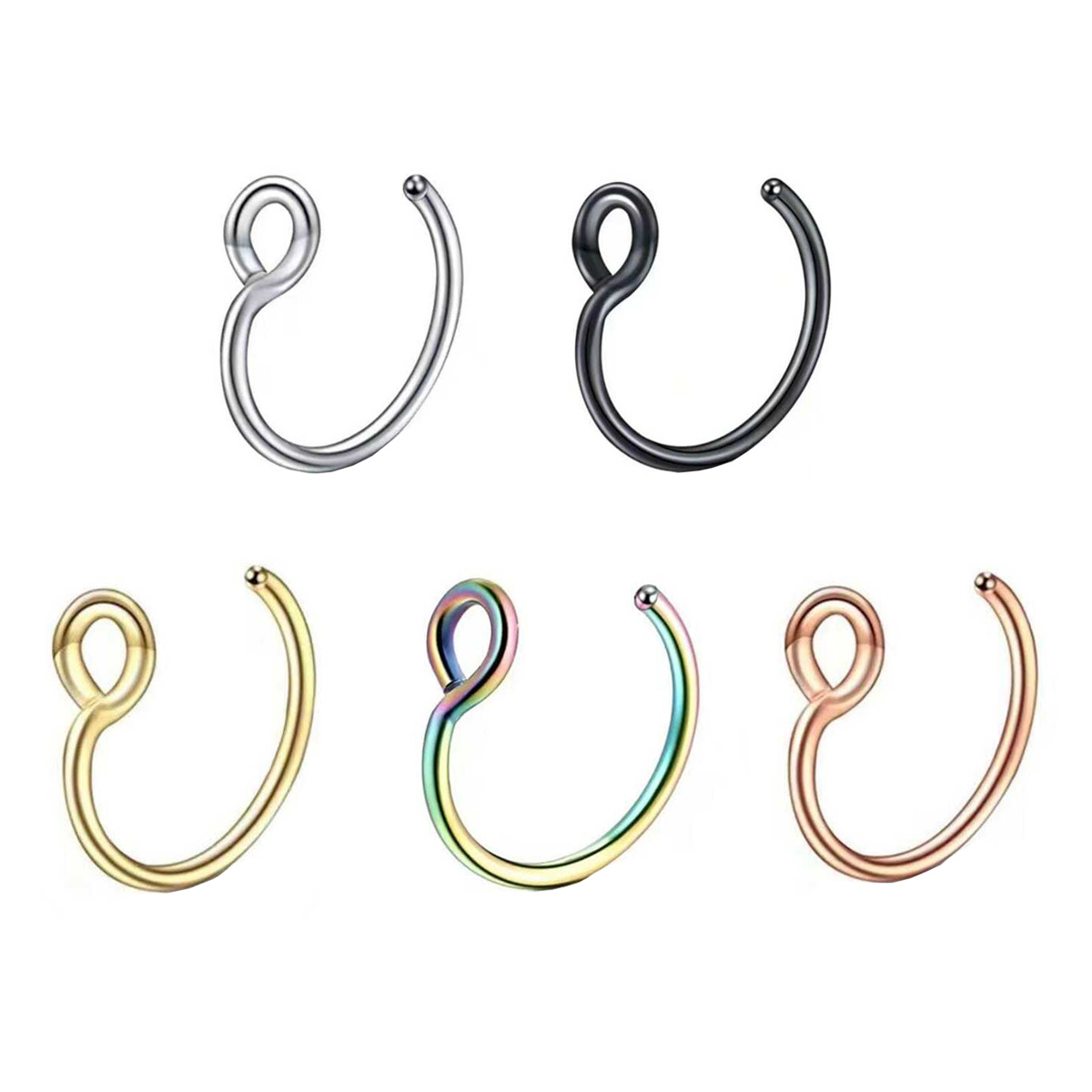 1 pièce Faux anneau de nez pou - Yg Body Jewelry avis et prix