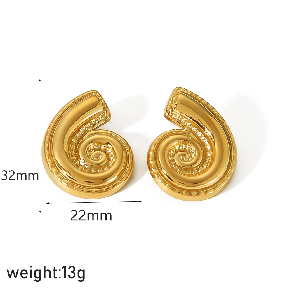 Boucles d'oreilles Conch plaqu - Conch Earring Hoop avis et prix