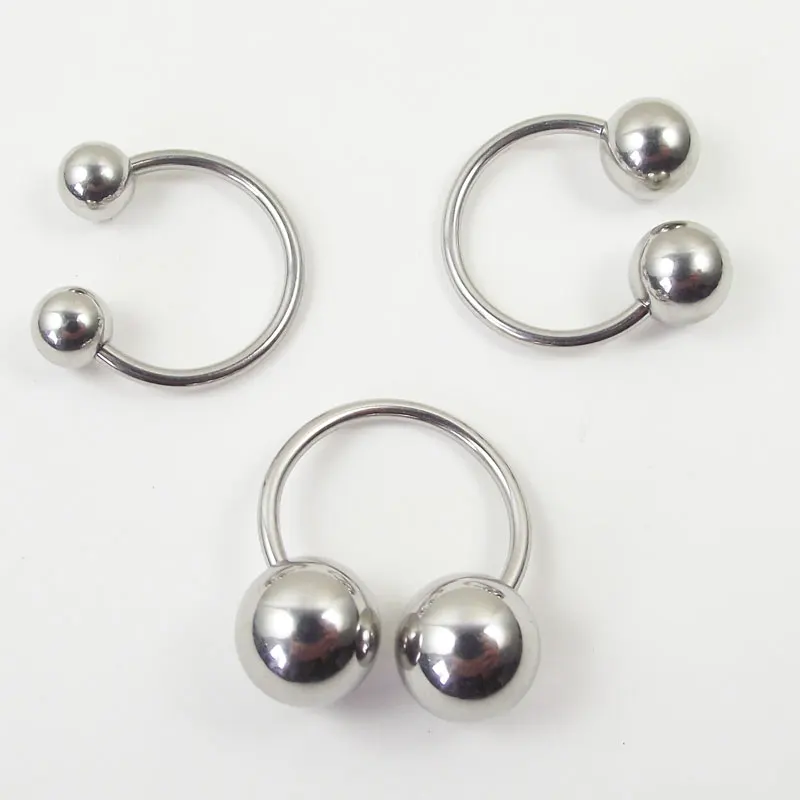 Anneau de fer à cheval en acie - Nipple Bar Curved avis et prix