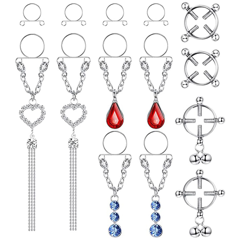 Nouveau 1 Paire de faux anneau - Body Jewelry Nipple Rings avis et prix