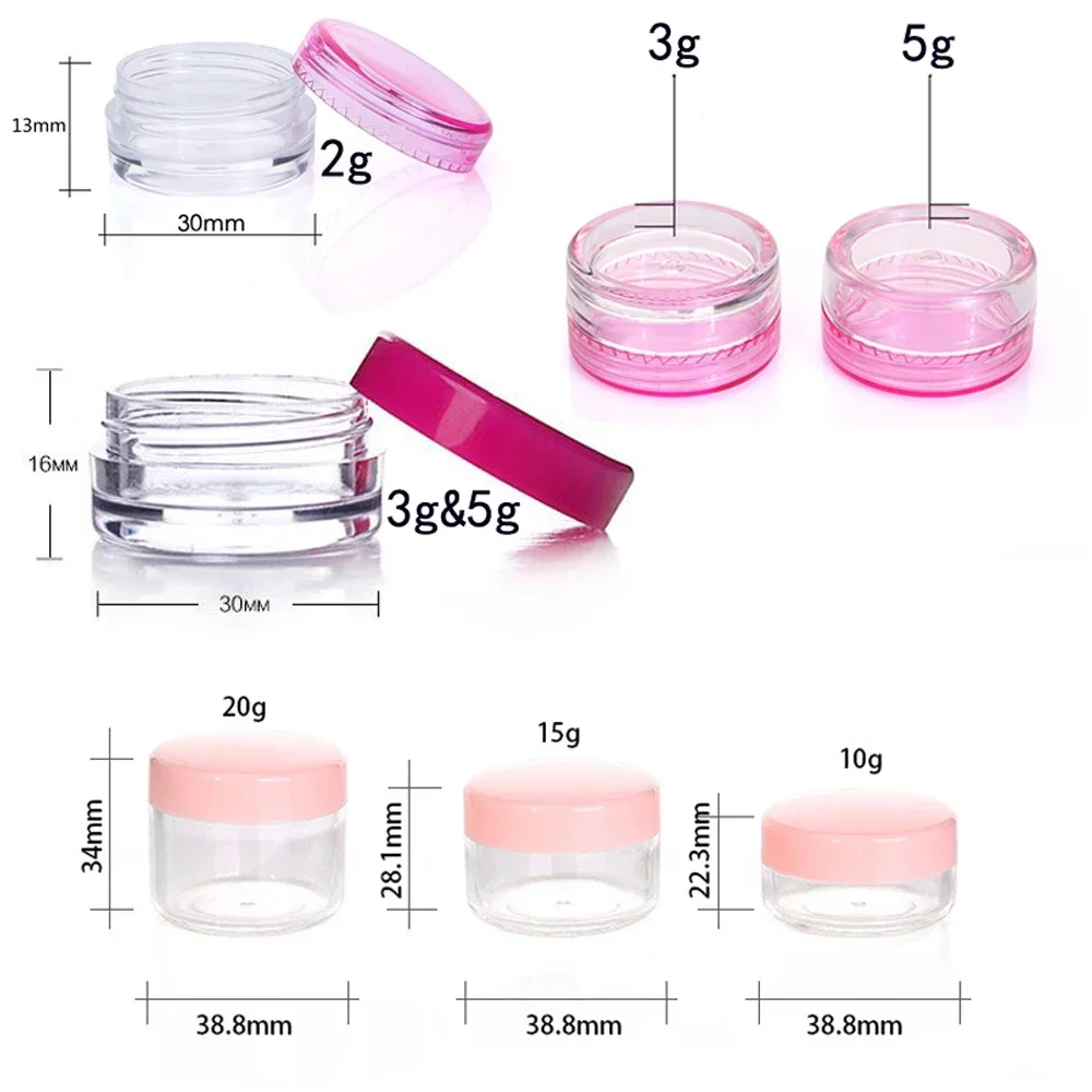 100 Pcs Pots Cosmétiques Vides - Body Jewelry Storage avis et prix