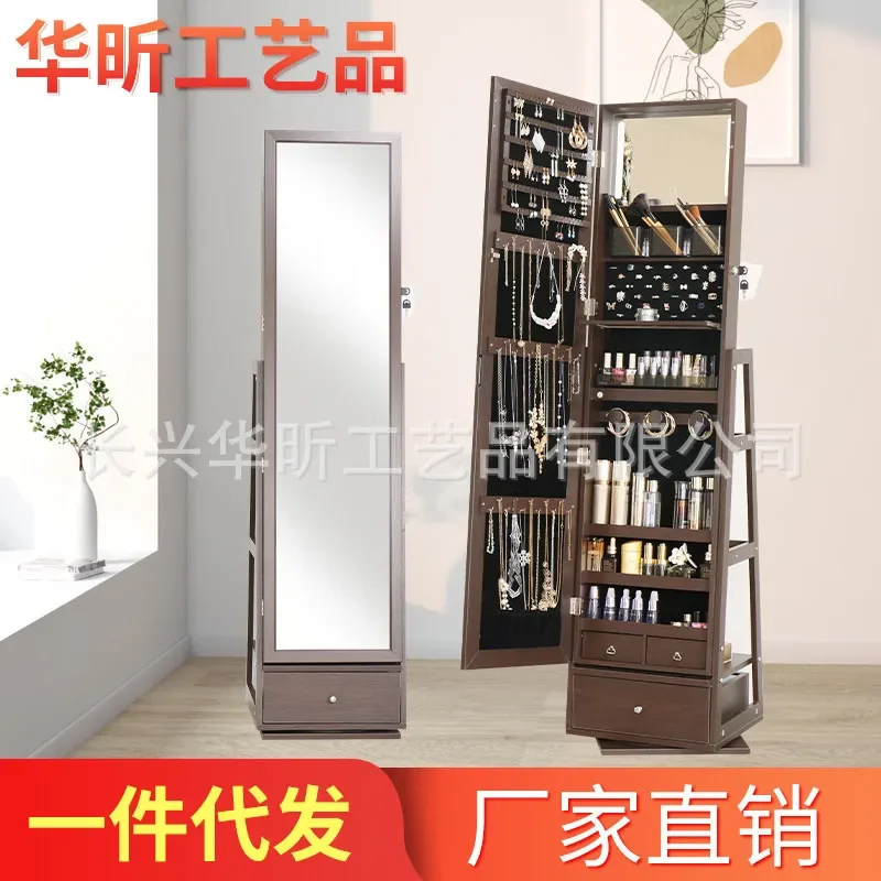 Miroir sur pied rotatif avec a - Body Jewelry Storage avis et prix
