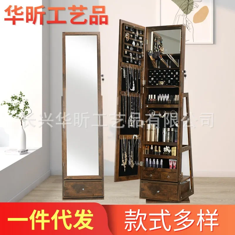 Miroir sur pied rotatif avec a - Body Jewelry Storage avis et prix