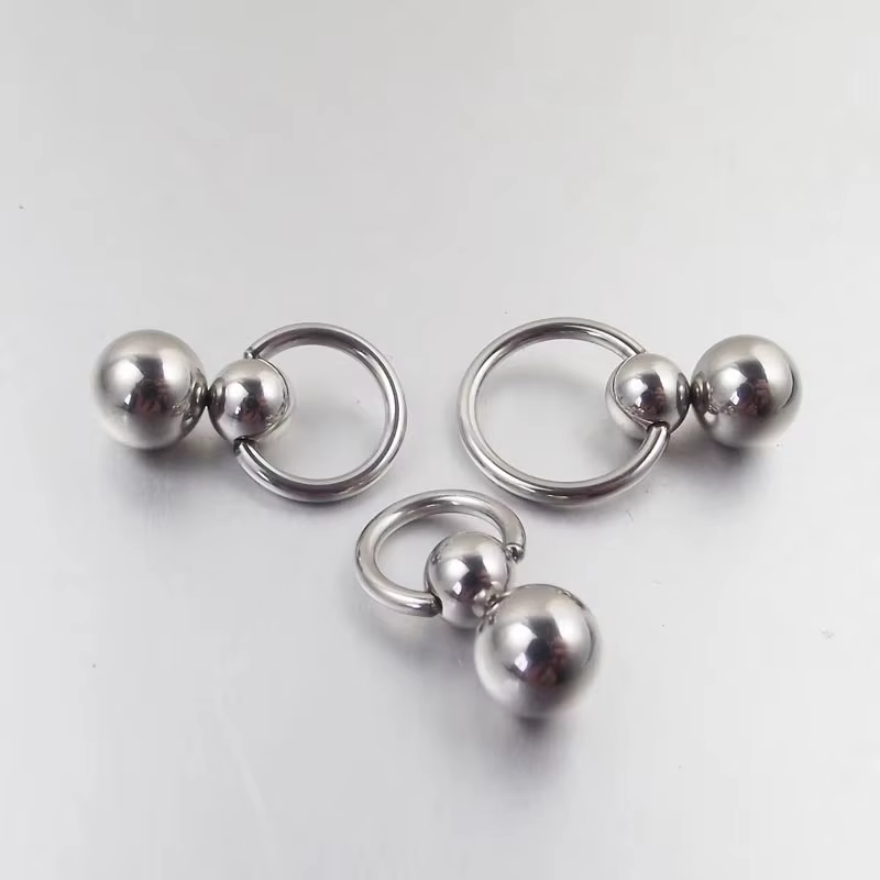 Anneau de gourde à Double boul - Nipple Bar Curved avis et prix