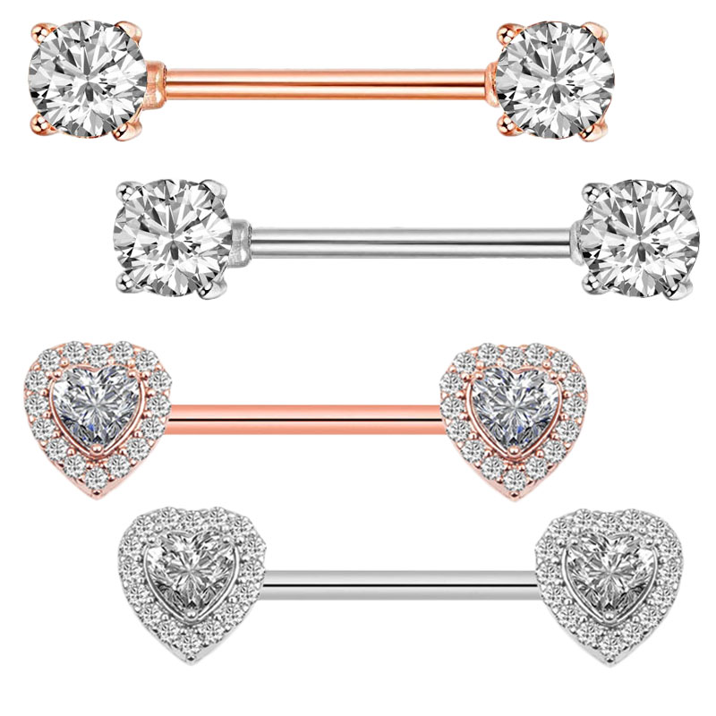 Piercing de mamelon en Zircon  - Body Jewelry Nipple Rings avis et prix